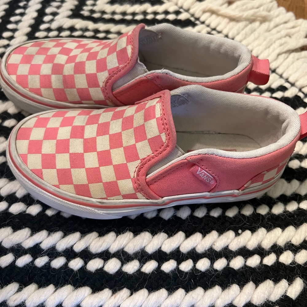 Girls checkered Vans size 12